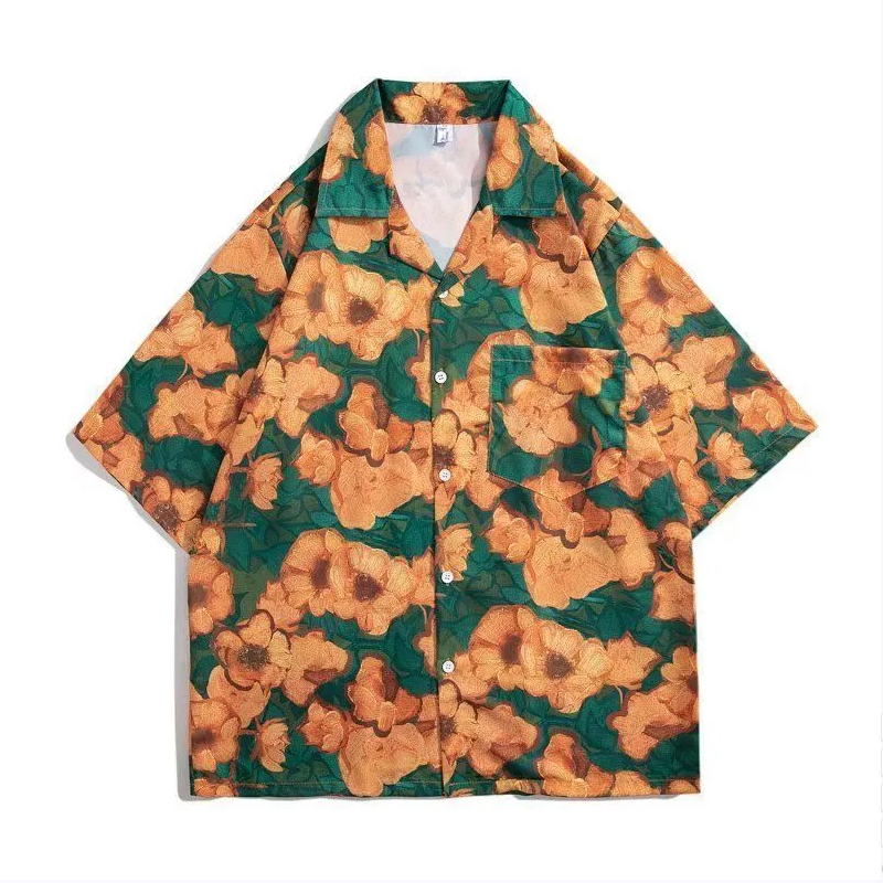 Vintage flower shirt short sle - Vintage Hawaiian Floral Shirt ulasan dan harga