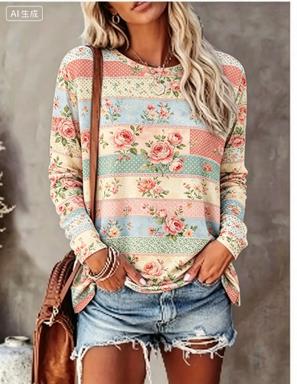 Women Long Sleeve T‑Shirt Past - T-Shirts ulasan dan harga