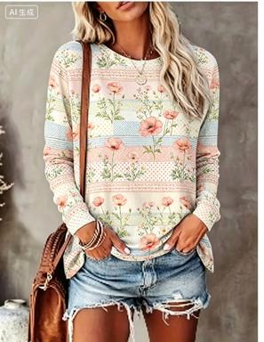 Women Long Sleeve T‑Shirt Past - T-Shirts ulasan dan harga