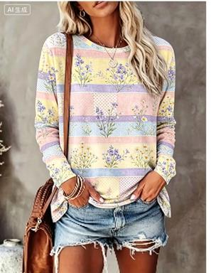 Women Long Sleeve T‑Shirt Past - T-Shirts ulasan dan harga