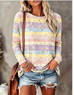 Women Long Sleeve T‑Shirt Past - T-Shirts ulasan dan harga
