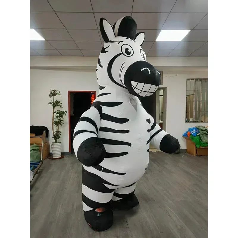 Inflatable Zebra Mascot Costum - Suits ulasan dan harga