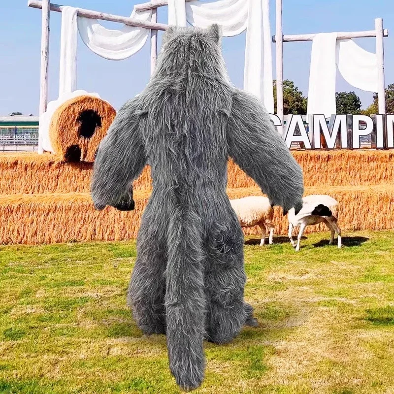 Giant Inflatable Grey Wolf Mas - Suits ulasan dan harga